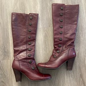 Miz Mooz Henley burgundy leather boots